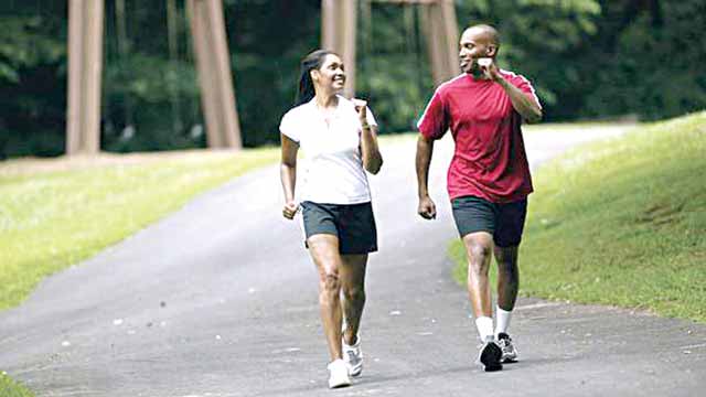 Men's health benefits from walking briskly