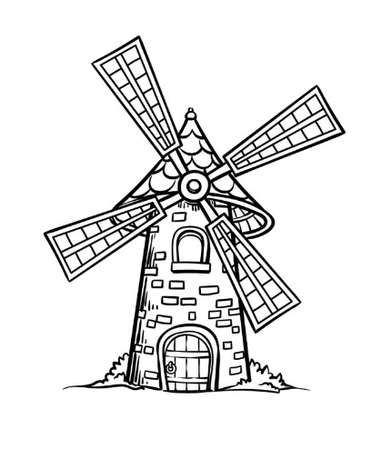 Draw A Windmill