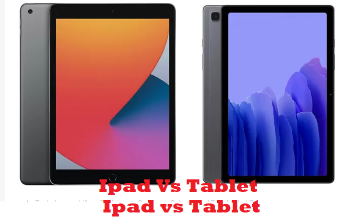 an Ipad and a Tablet